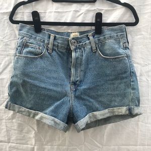 RIVER ISLAND Distressed Denim Wash Shorts